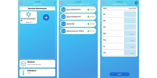 Askoll LUX: grandi novità per l'app di gestione degli acquari OPERA