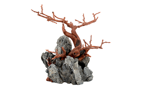 PURE ORNAMENT WOOD&ROCK BROWN