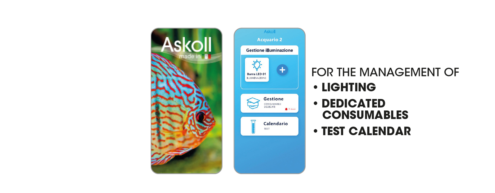 Askoll LUX APP: all aquarium functions at your smartphone's fingertips